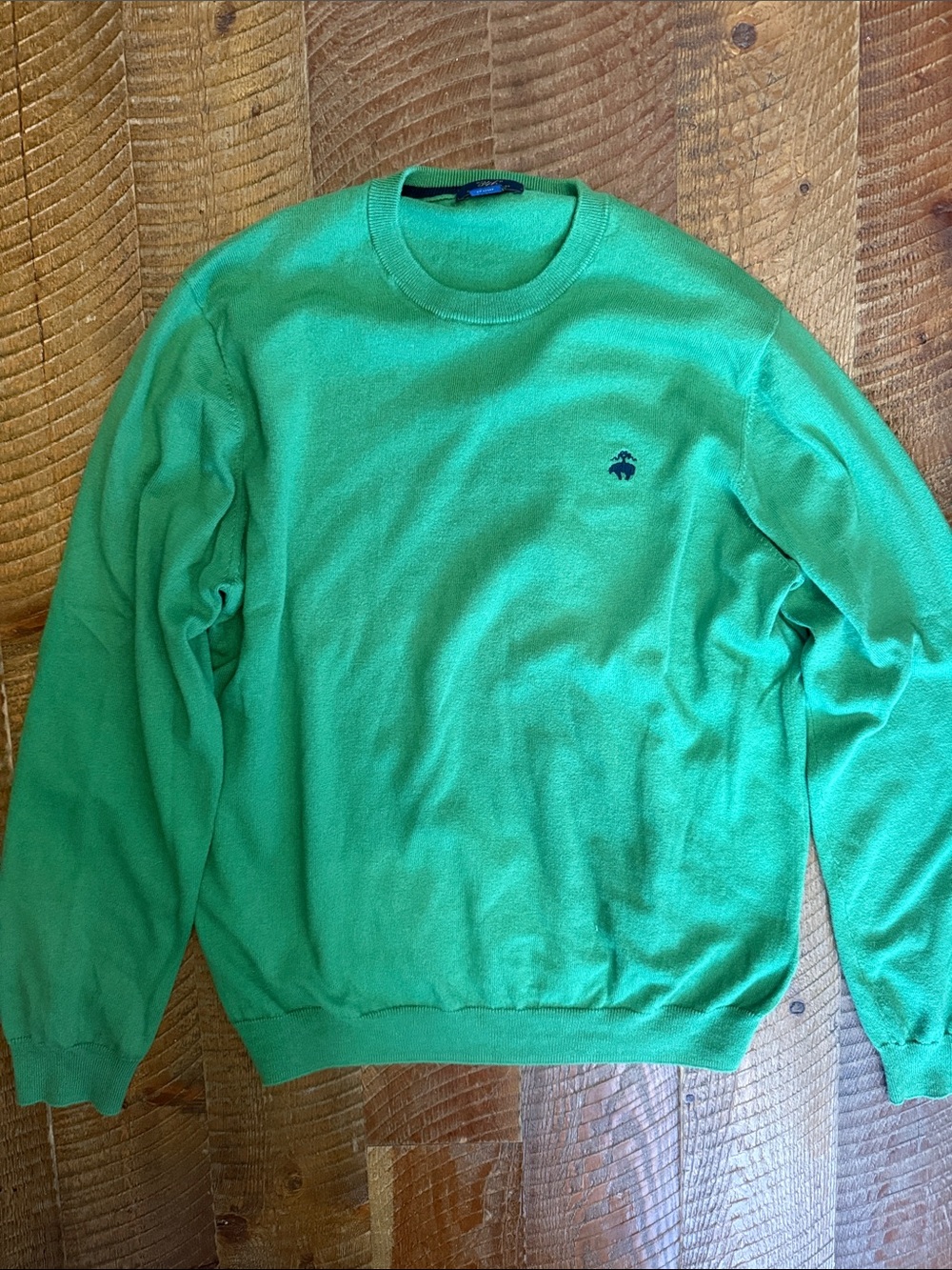 Brooks Brothers Bright Green Crewneck Sweater